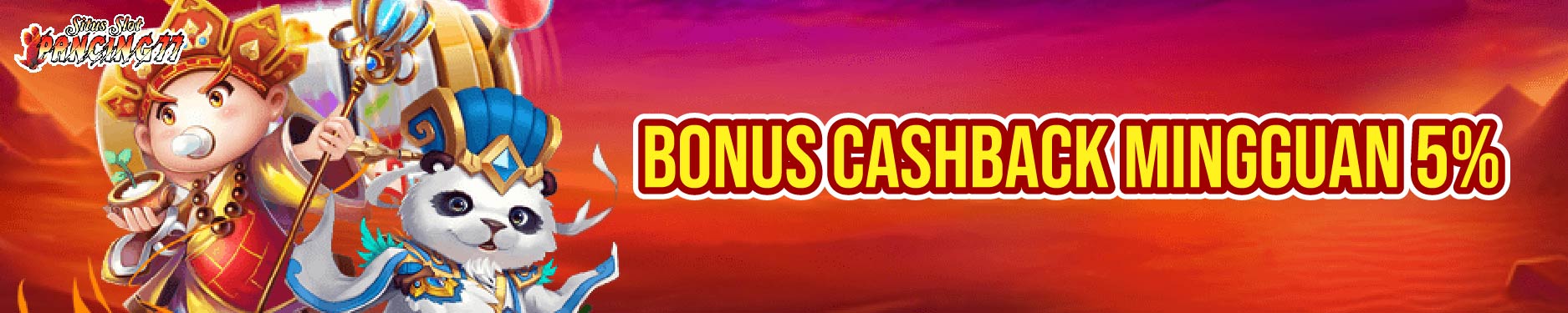 BONUS CASHBACK MINGGUAN 5%